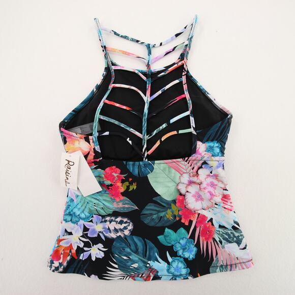 Raisins St Croix Tankini Top Floral High Neck Back Multicolor Small NWT - Picture 15 of 15